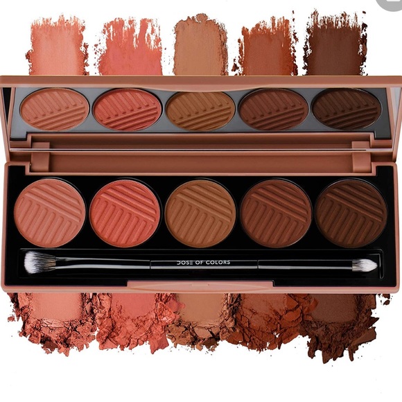 Dose of Colors Sassy Siennas Eyeshadow Palette with brush - Picture 2 of 9